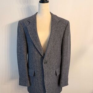 SOLD VTG Kuppenheimer Men's Wool Navy Tweed Sport’s Coat